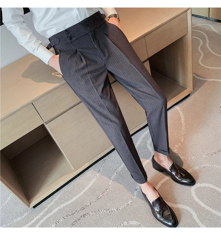 Pantaloni slim fit MYAZHOU cu talie înaltă - Poliester S-XXL