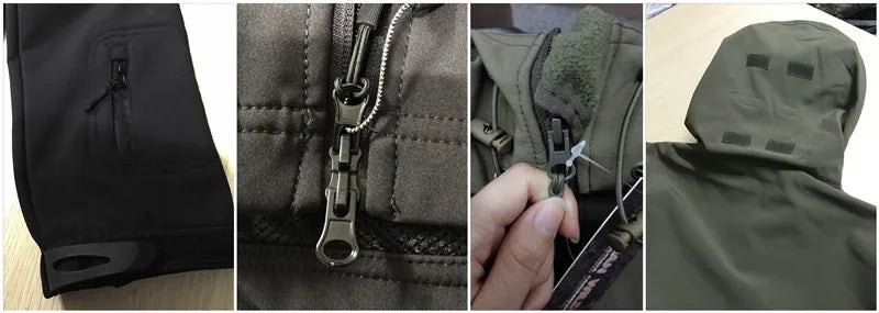 SharkSkin Jacke Taktisch Warm - Wasserdicht Winddicht 5XL