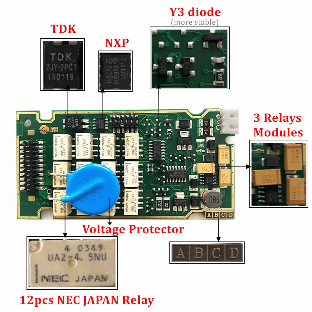 Diagbox V9.91 Vollchips Gold Edge Lexia3 PP2000
