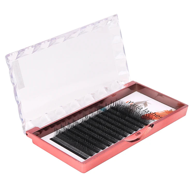 MARIA 5D W Lashes Easy Fan Eyelash Extensions Wholesales Y Premade Volume 12 Rows W Style Natural Soft Private Logo