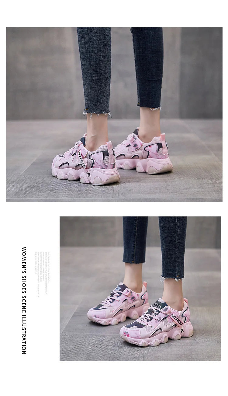 Shoes for Women Female Shoes Luminous New Female Student Platform Sneakers Female Street Shooting BF562