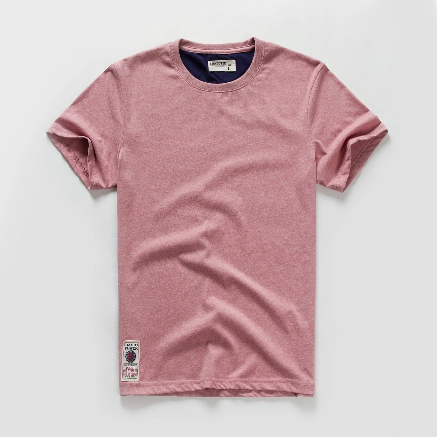 Men's T-shirt Cotton Solid Color t shirt Men Causal O-neck Basic Tshirt Male High Quality Classical Tops