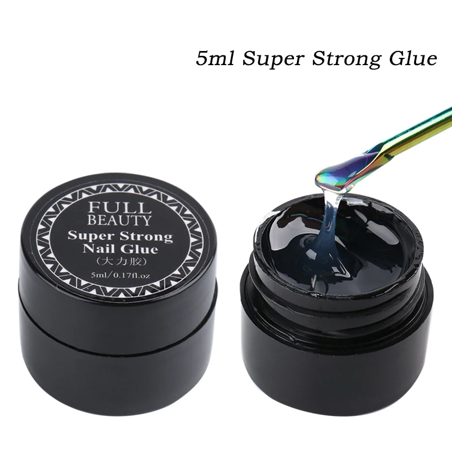 Starker Nagel Kleber Super Klebrig Klebstoff UV Gel Nagellack Für Strass Kristall Edelsteine Schmuck DIY Maniküre Nagel Kunst Werkzeuge LY1826