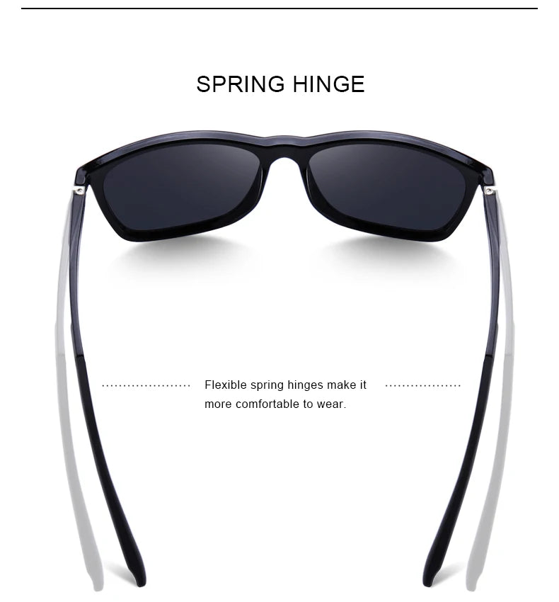 MERRYS DESIGN Herren HD Polarisierte Sonnenbrille Sport Angeln Augenschutz Aluminium Legierung Bügel UV400 Schutz S8186