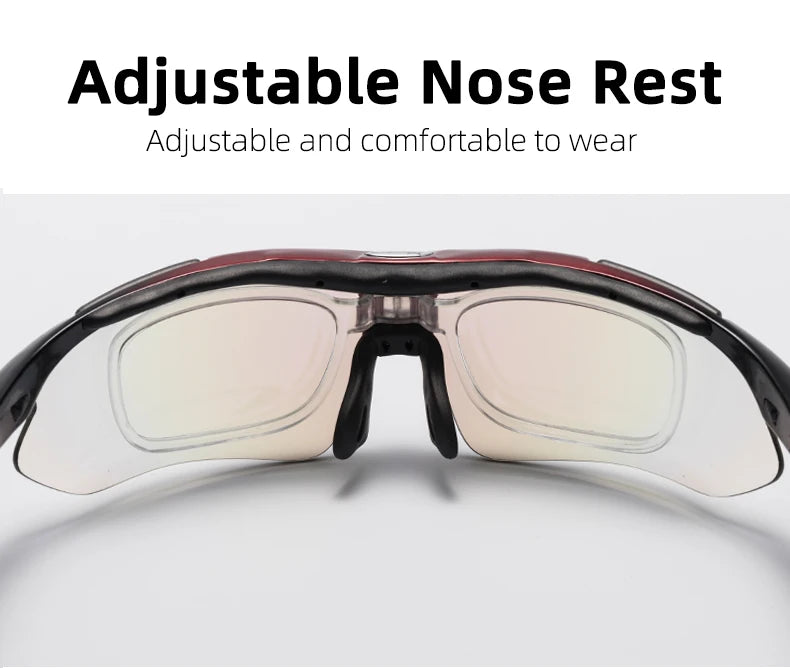 ROCKBROS Radfahren Polarisiert Brille Fahrrad Sonnenbrille Outdoor Sport Sonnenbrille MTB PC Schutzbrille Augenschutz 5/3 Linsen Fahrrad Zubehör