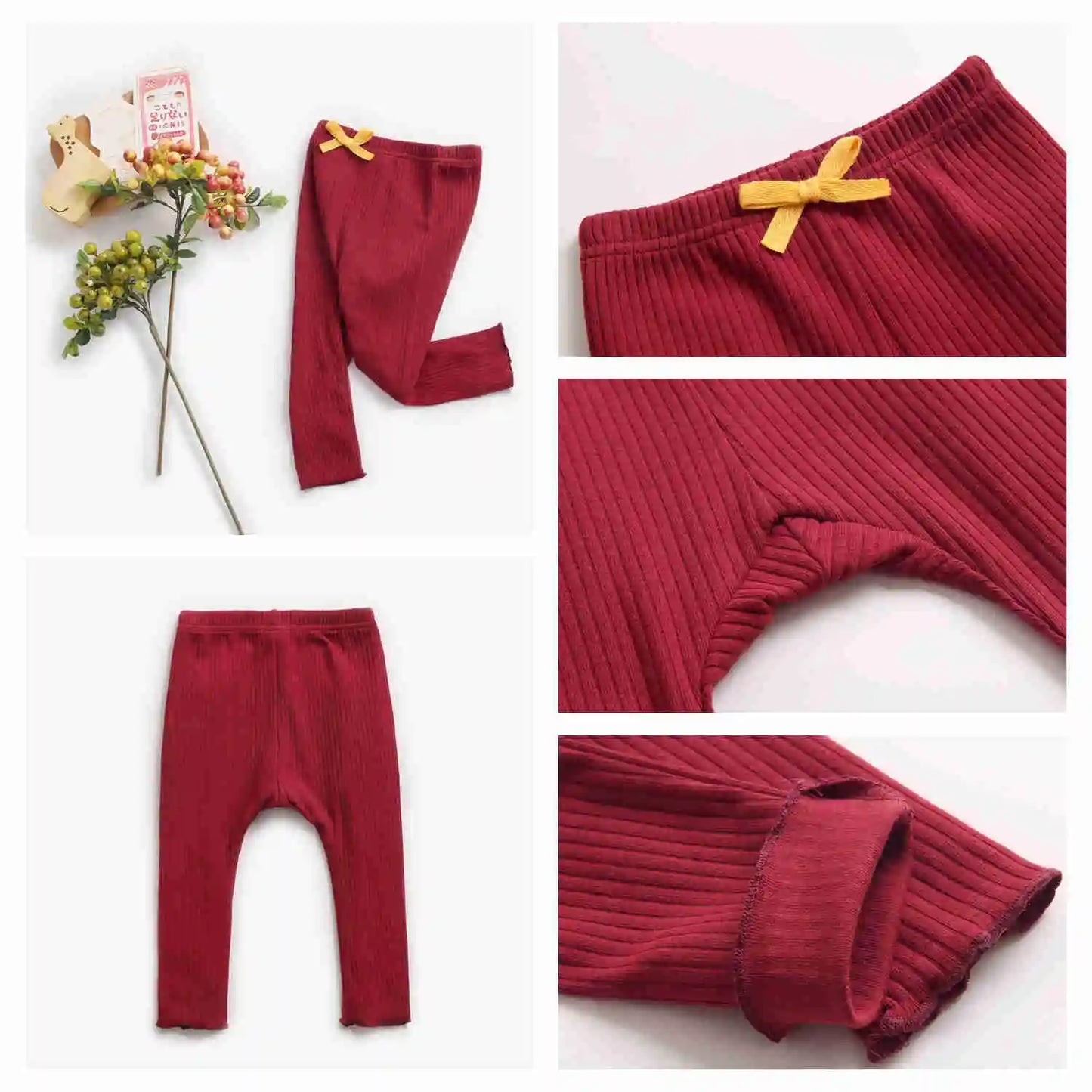 Pantaloni elastici Sanlutoz JIT2062, mărimea 1, cu nasturi din bumbac