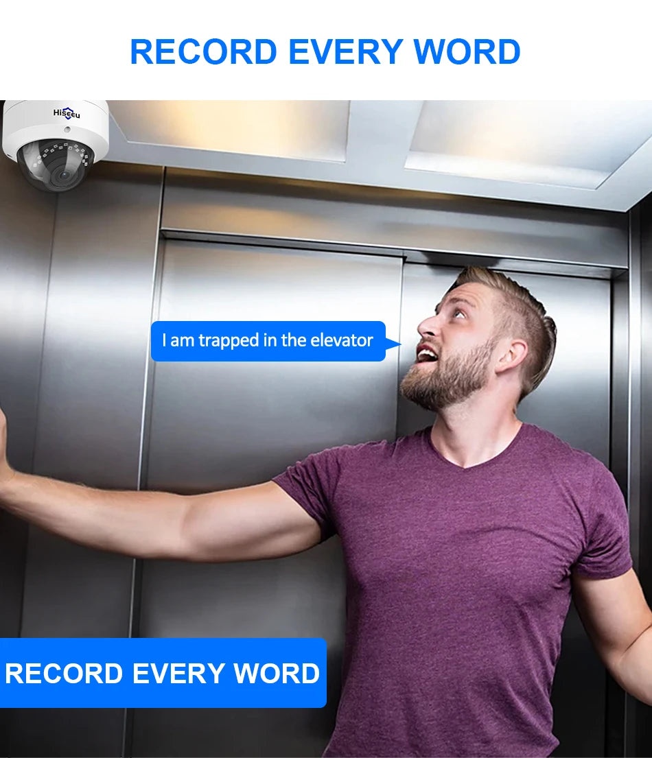 Überwachungssystem 2025: Hiseeu 4CH 5MP POE Dome IP Camera System Kit - Video Surveillance Set Night Vision Home Outdoor Waterproof Security Camera Set POE Collection