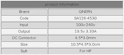 Laptop-Netzteil 2025: 19.5V 3.33A 65W 4.5*3.0mm Laptop Charger Adapter - HP Envy 17-j010us Pavilion 15-j000 Chromebook 11 G4 G5 EE 14 G3 246 G4 248 Collection