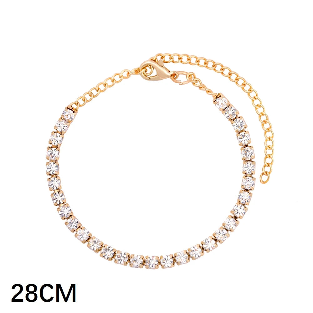 Luxus Voll Strass Große Tennis Kette Armbänder 2025 - Frauen Männer Fashion Bling - Iced Out Quadrat Kristall Armband Hand Schmuck Premium