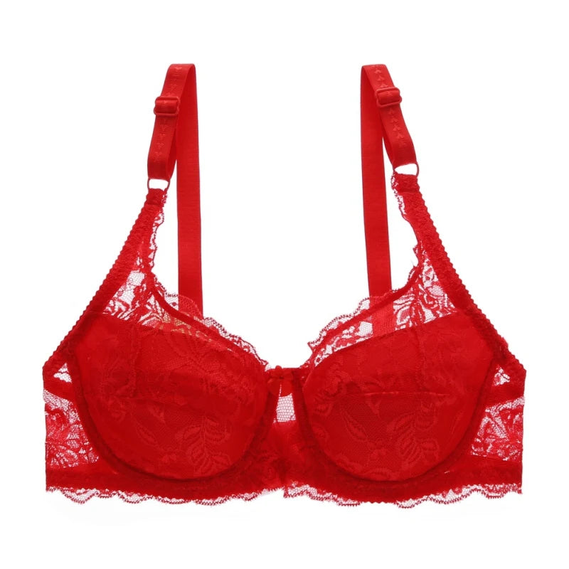 Women Lace Bra elegant Unlined Underwire Push Up Bra Lingerie Intimates Bralette Women Full Lace Brassiere Underwear Bras