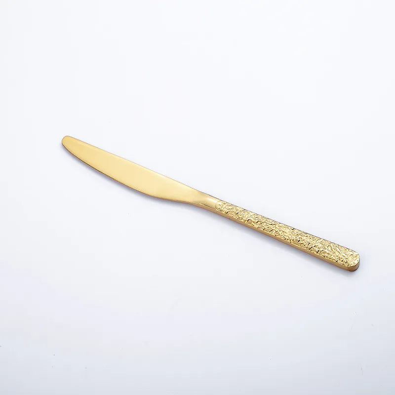 Stainless steel Western Cutlery set Knife Fork Spoon Dinner Set Dessert Dinnerware Western Steak Knife Tableware Spoon Fork