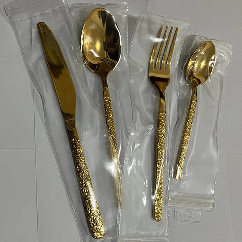 Stainless steel Western Cutlery set Knife Fork Spoon Dinner Set Dessert Dinnerware Western Steak Knife Tableware Spoon Fork