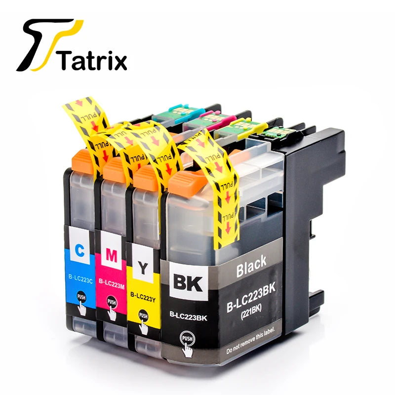 Tatrix With Chip LC223 LC221 Compatible Ink Cartridge For Brother MFC-J4420DW/J4620DW/J4625DW/J480DW/J680DW/J880DW Printer