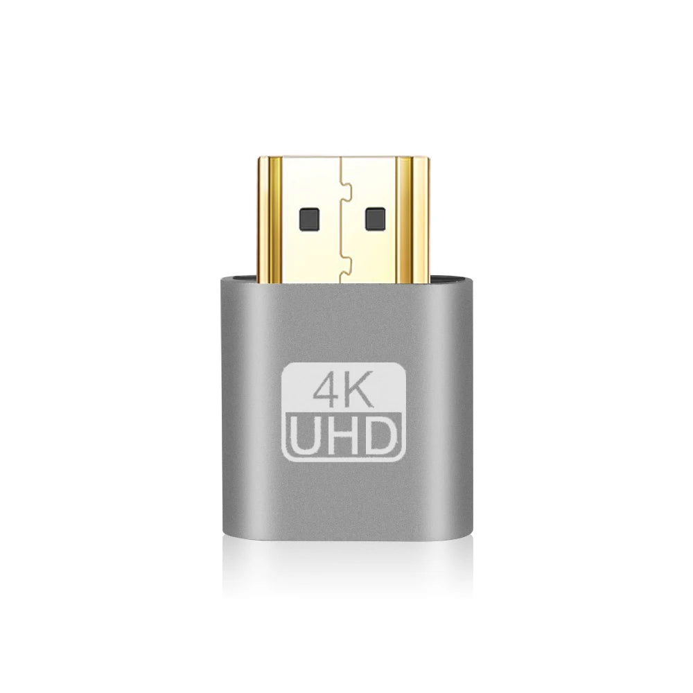 Display-Adapter 2025: VGA Virtual Display Adapter HDMI-compatible 1.4 - DDC EDID Dummy Plug Headless Ghost Display Emulator Video Card Lock Plate Collection