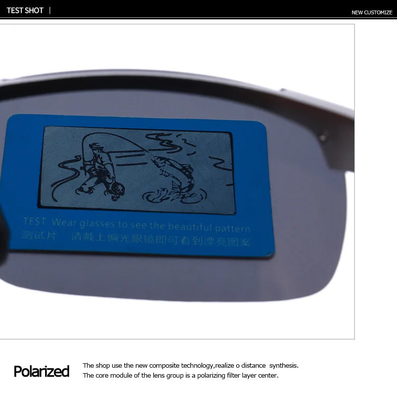 AORON Fahr-Polarisierte Sonnenbrille Herren Aluminium Magnesium Rahmen Sport Sonnenbrille Fahrer Retro Brille UV400 Anti-Blend