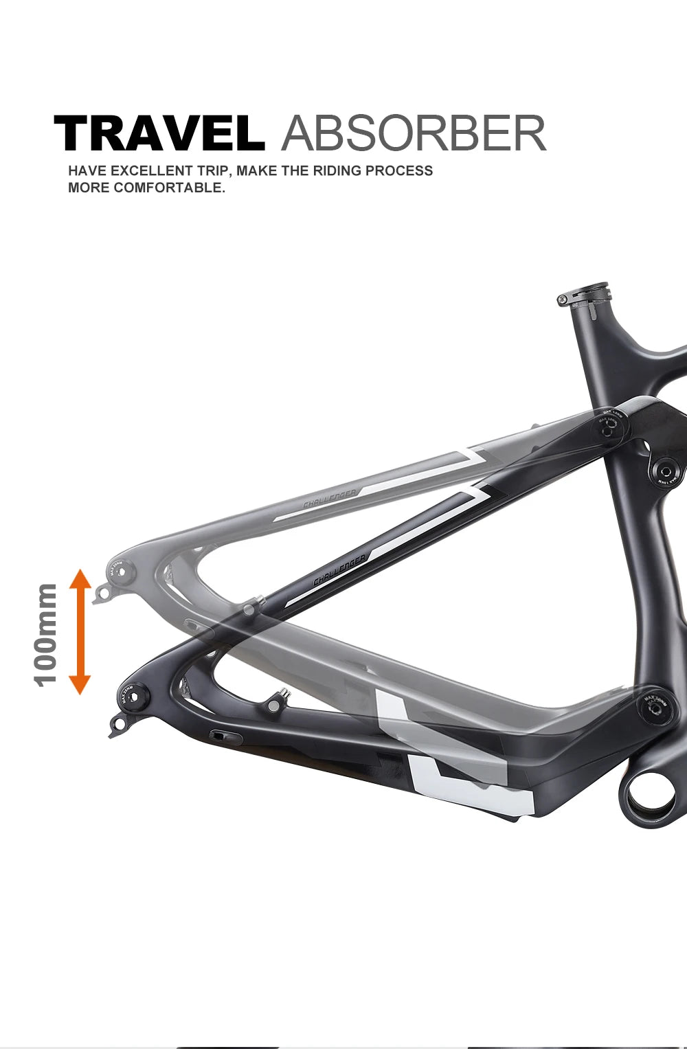 OG-EVKIN CF-080 2025 - Carbon Full Suspension MTB Rahmen - 12X148 Thru-Axle Boost 29er Professional Mountain Bike