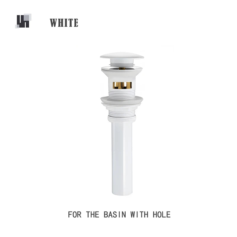 bonderis Pop Up Drain Matt Schwarz - Messing, ohne Überlauf