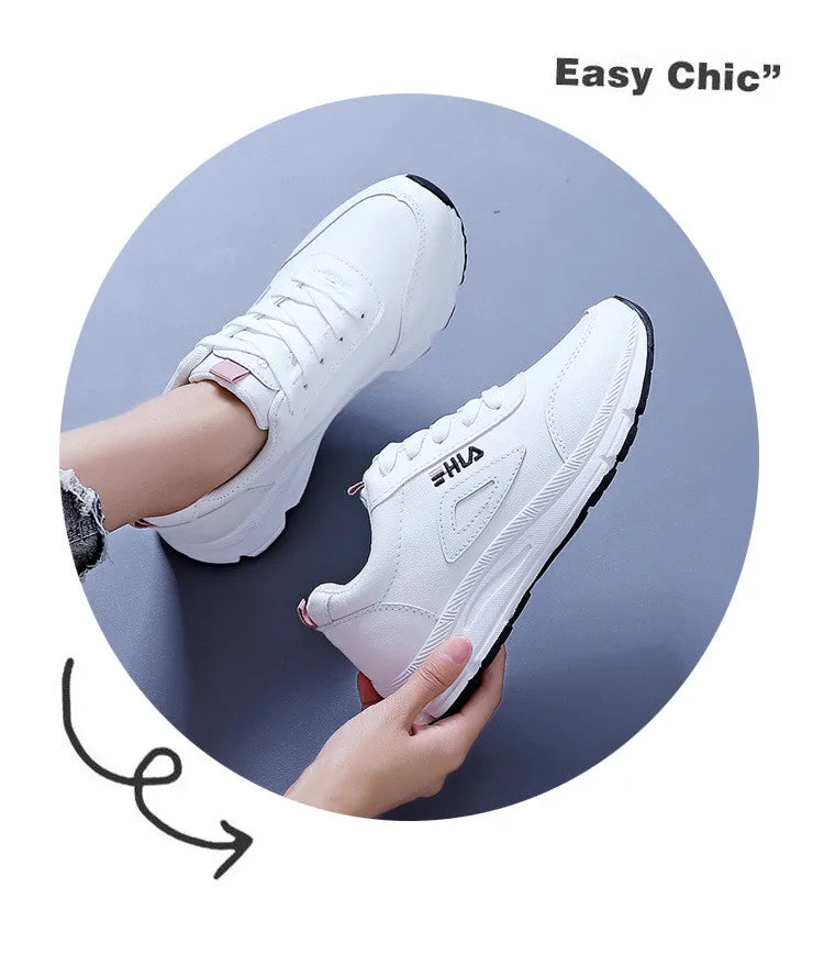 White Shoes for Women Sneakers 2024 Breathable Women's Sports Shoes Outdoor Walking Flats Woman Spring Casual Shoe Lady Sneaker