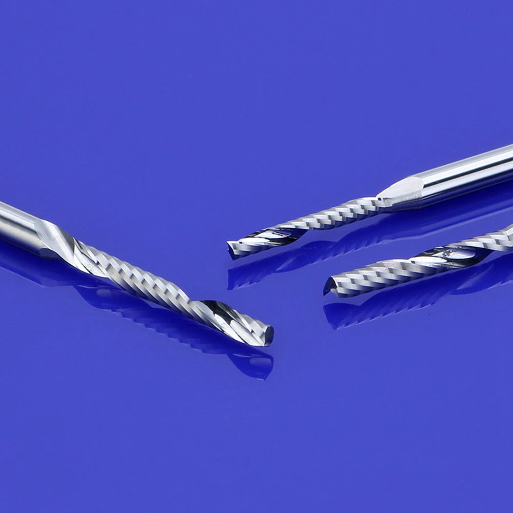 HOZLYCED Singleflute Spiralfräser - Ø3.175-8mm 38-80mm