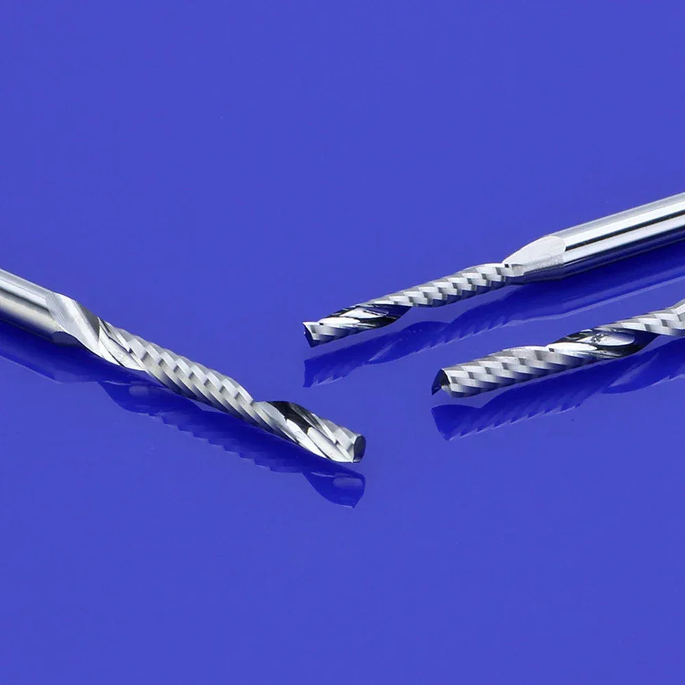 HOZLYCED Singleflute Spiralfräser - Ø3.175-8mm 38-80mm - Golden Bridge Store