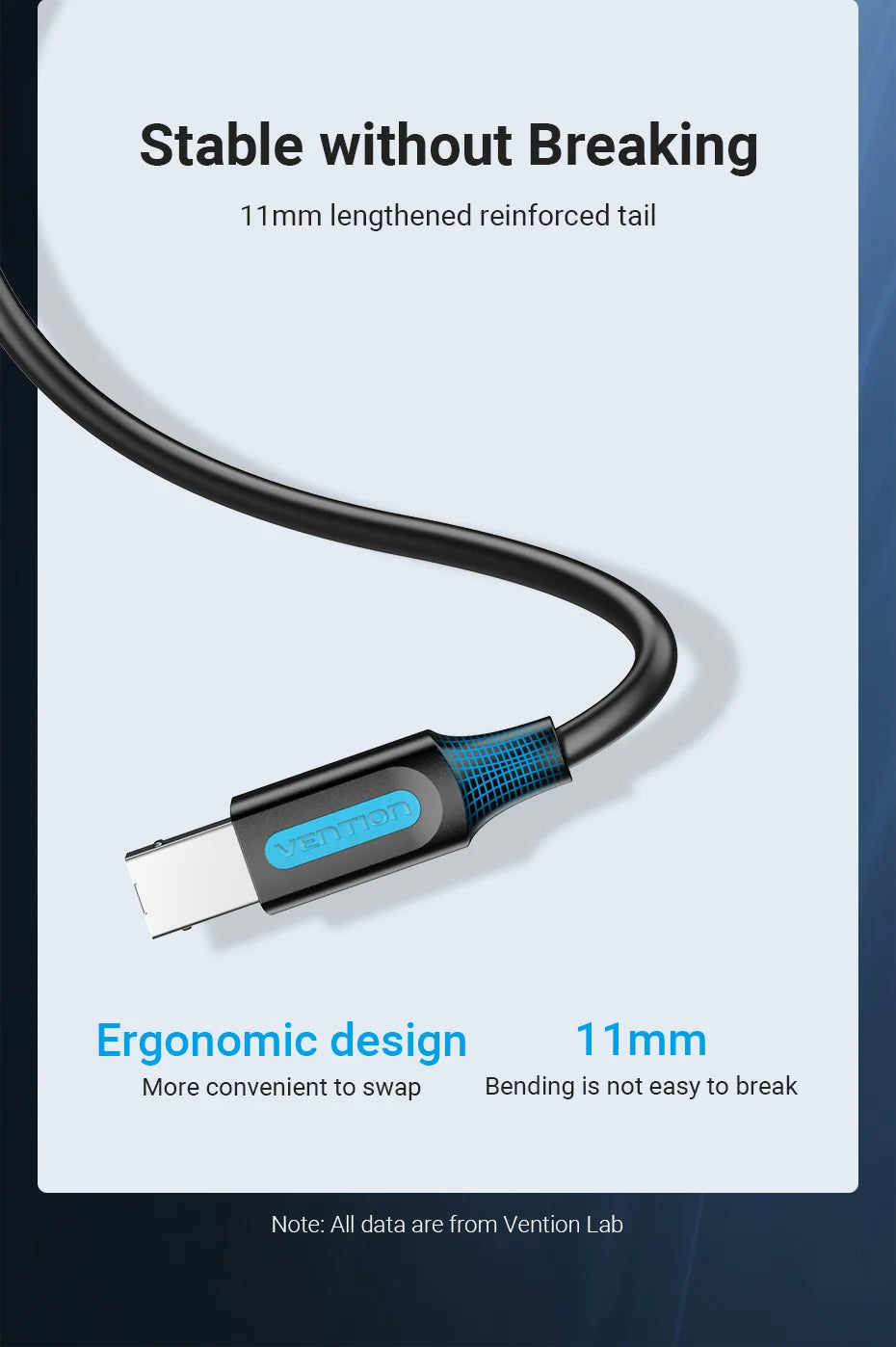 USB Druckerkabel 2025 - Vention USB 2.0 Type A zu B - Drucker Scanner Kabel HP Canon Epson ZJiang