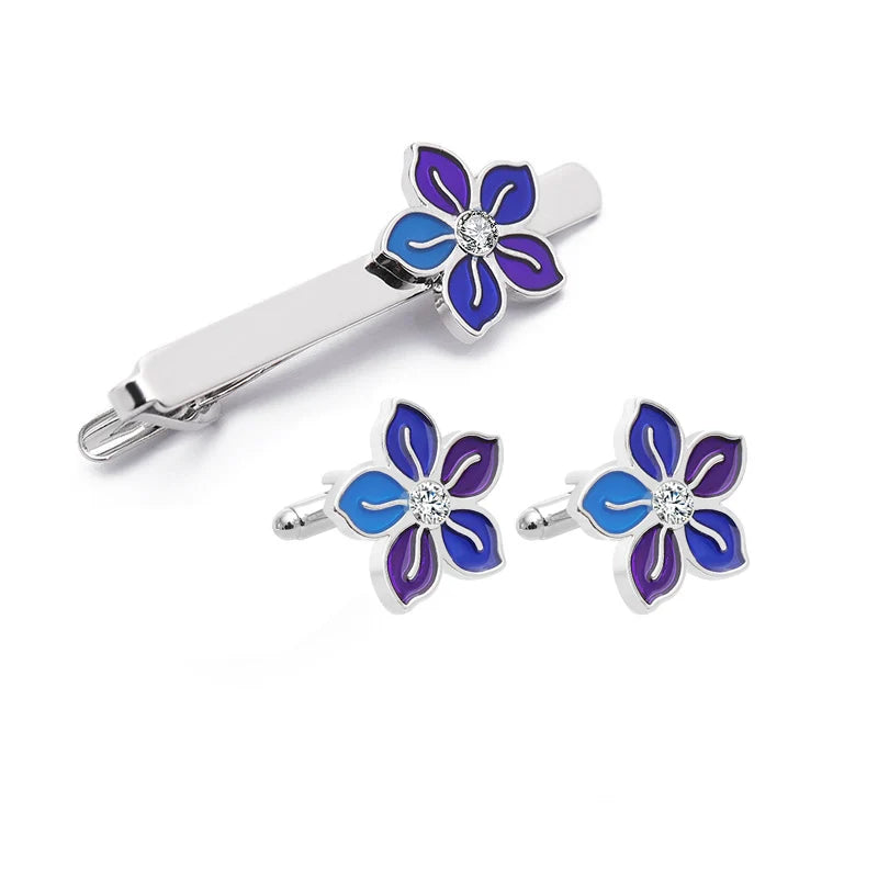 Fashion Business Hemd Ärmel Dekorative Buttons 2025 - Klassisch Geometrisch Tie Clips Manschettenknöpfe Set - Herren Luxus Schmuck Geschenk