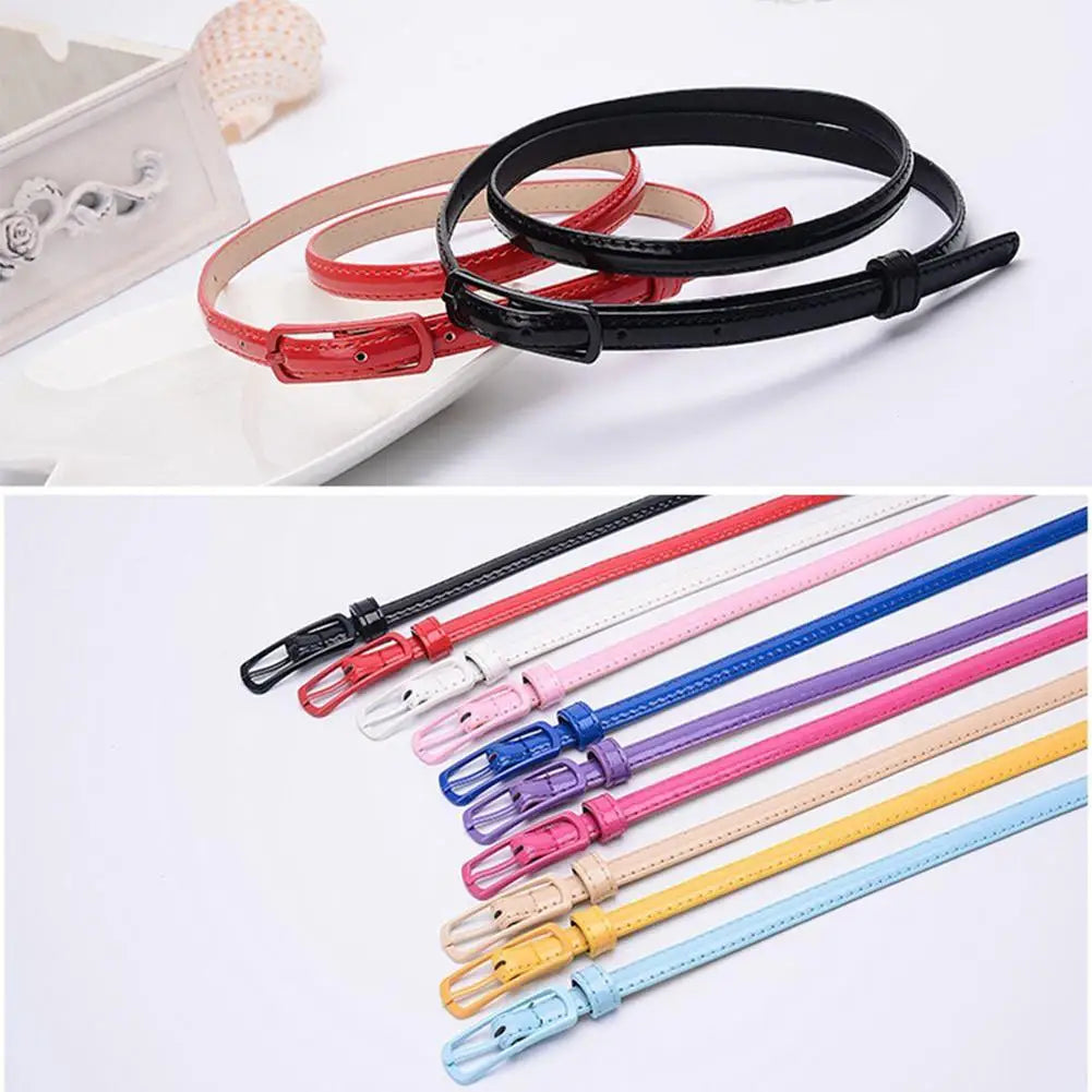 Elegant Women Belt Fashion Luxury Thin Style Adjustable Faux Leather Women Waist Belt Dress Jeans Accessories ремень женский