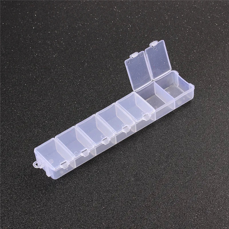 Plastik Schmuck Boxen Plastik Werkzeug Box Verstellbar Handwerk Organizer Lagerung Perlen Armband Schmuck Boxen Verpackung Großhandel