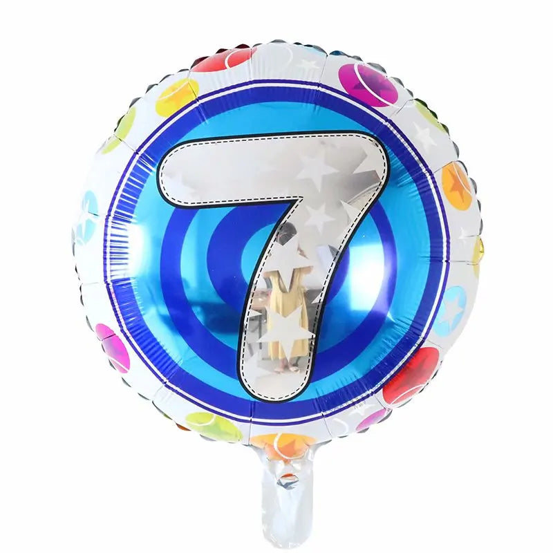 Disney 40C-SZ-2 Zahlenfolie 18Inch Blau - 10er Pack