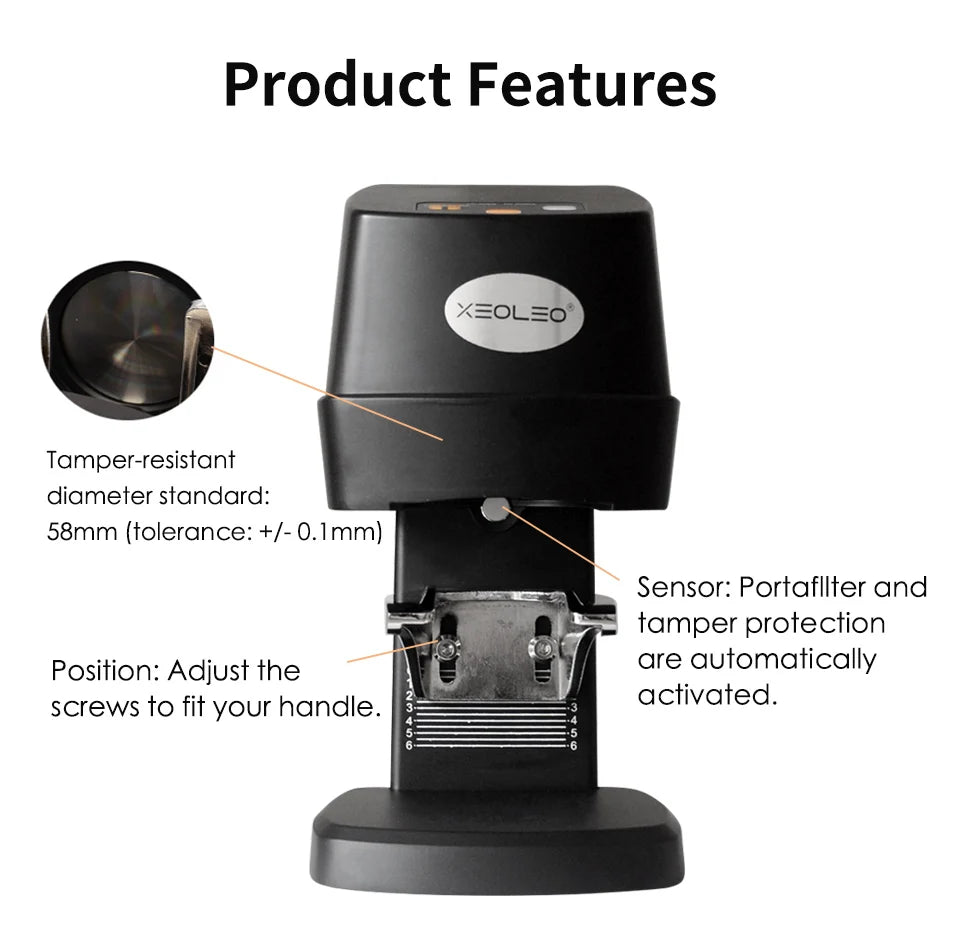 XEOLEO Kaffee-Tamper 2025: 58mm Elektrisch Automatisch - Professional Barista Collection