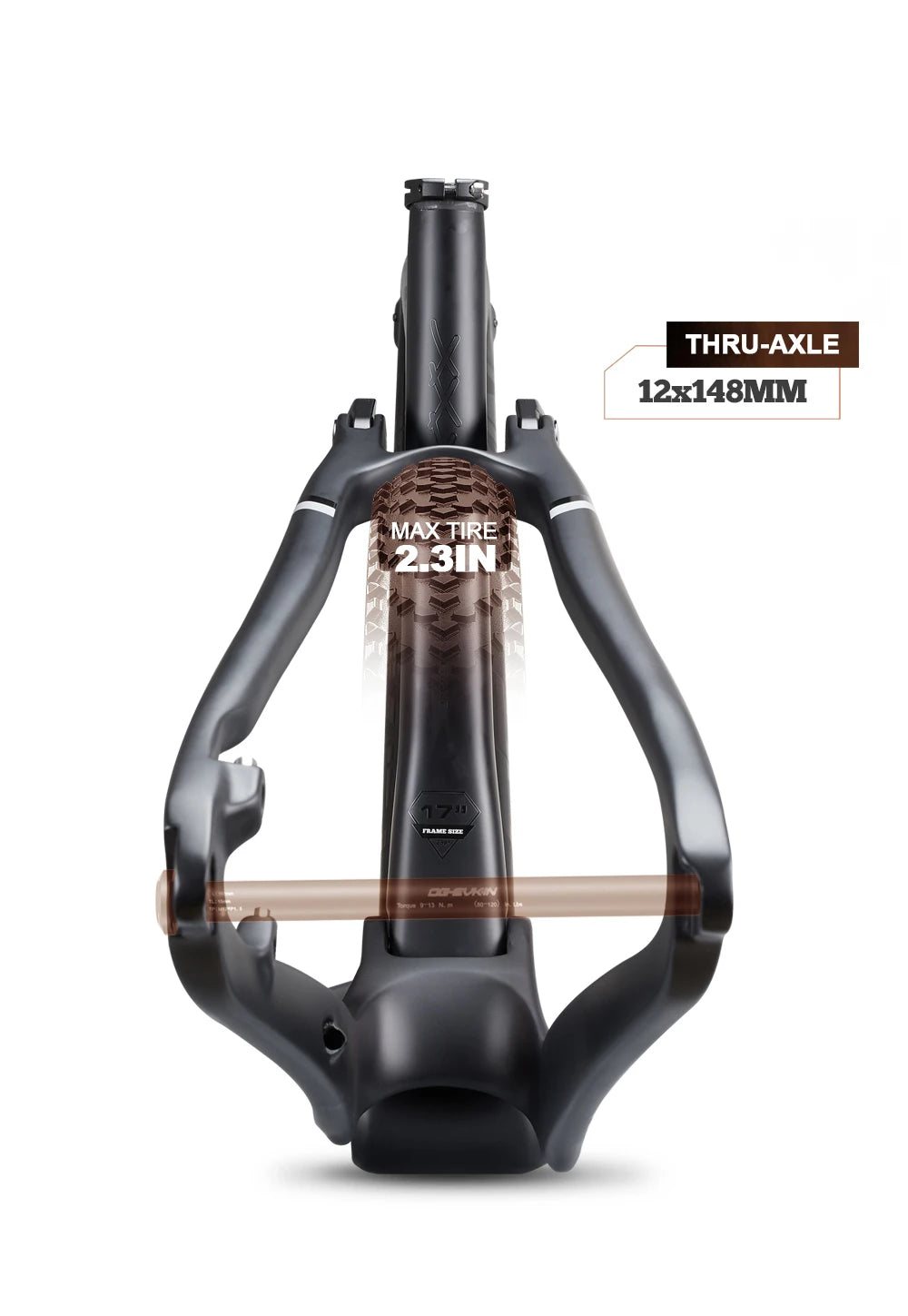OG-EVKIN CF-080 2025 - Carbon Full Suspension MTB Rahmen - 12X148 Thru-Axle Boost 29er Professional Mountain Bike