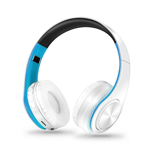 CATASSU Bluetooth Kopfhörer Over-Ear Stereo Drahtloses Headset Weiche Leder Ohrpolster Eingebautes Mikrofon für PC/Handy/TV