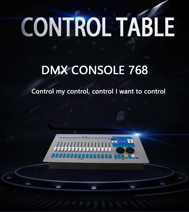 Controler DMX SHEHDS 1024/consolă 192 pentru iluminare Par, lumină cu cap mobil, standard internațional, DJ, discotecă, nunți, concerte