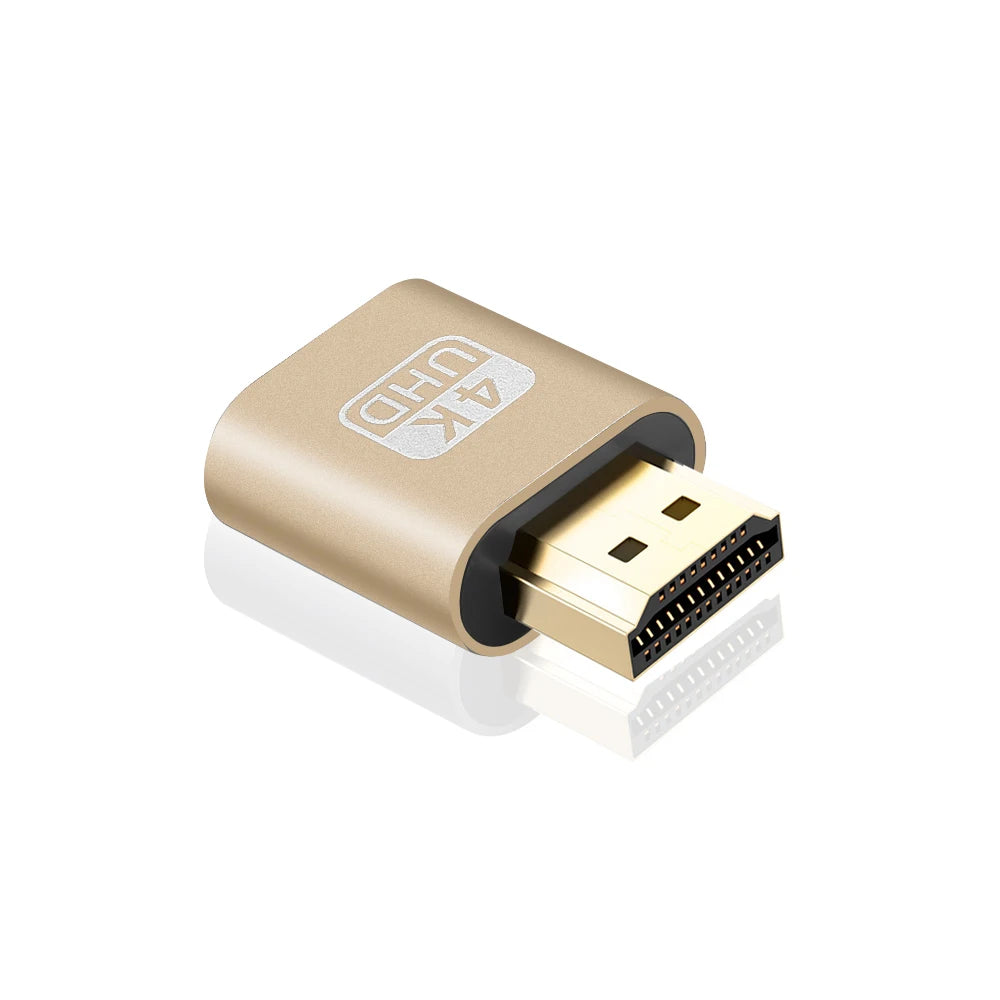 Display-Adapter 2025: VGA Virtual Display Adapter HDMI-compatible 1.4 - DDC EDID Dummy Plug Headless Ghost Display Emulator Video Card Lock Plate Collection