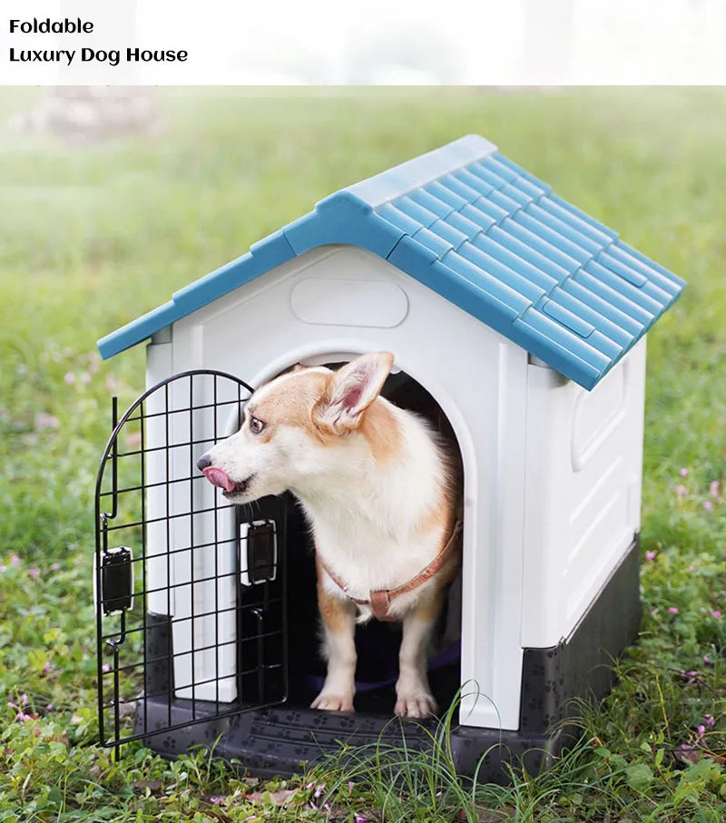 Dog House For Large Dogs Dog Bed Four Seasons Outdoor Washable Removable Pet Cat Bed Winter Warm Kennel Pet Supplies Plastics