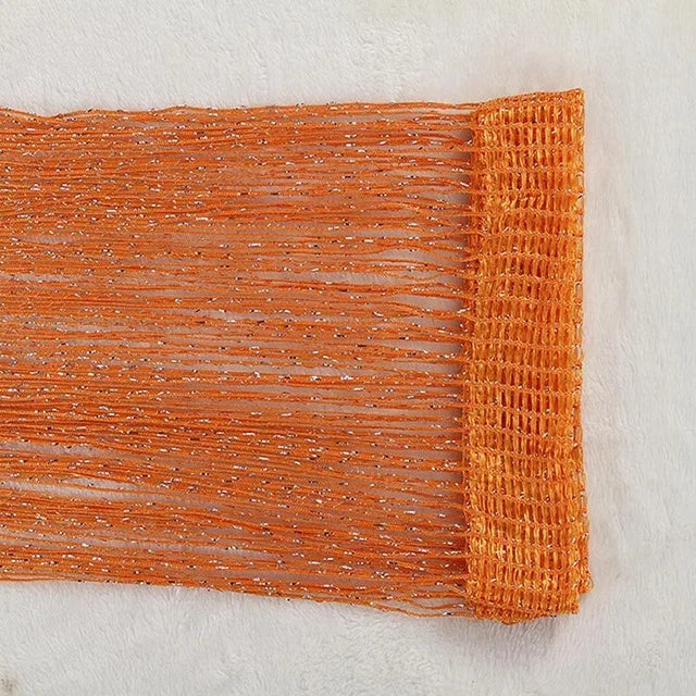 FadenVorhang Schnur glänzende Quaste - 300x290 cm, 1 Panel