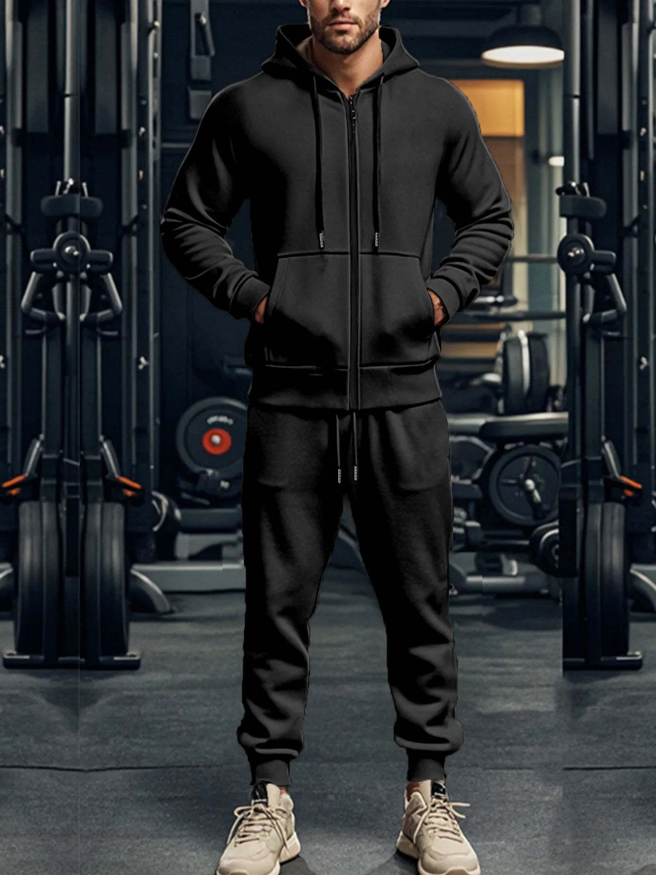 OEM Tracksuit Atmungsaktiv - 95% Polyester, Reißv., XL
