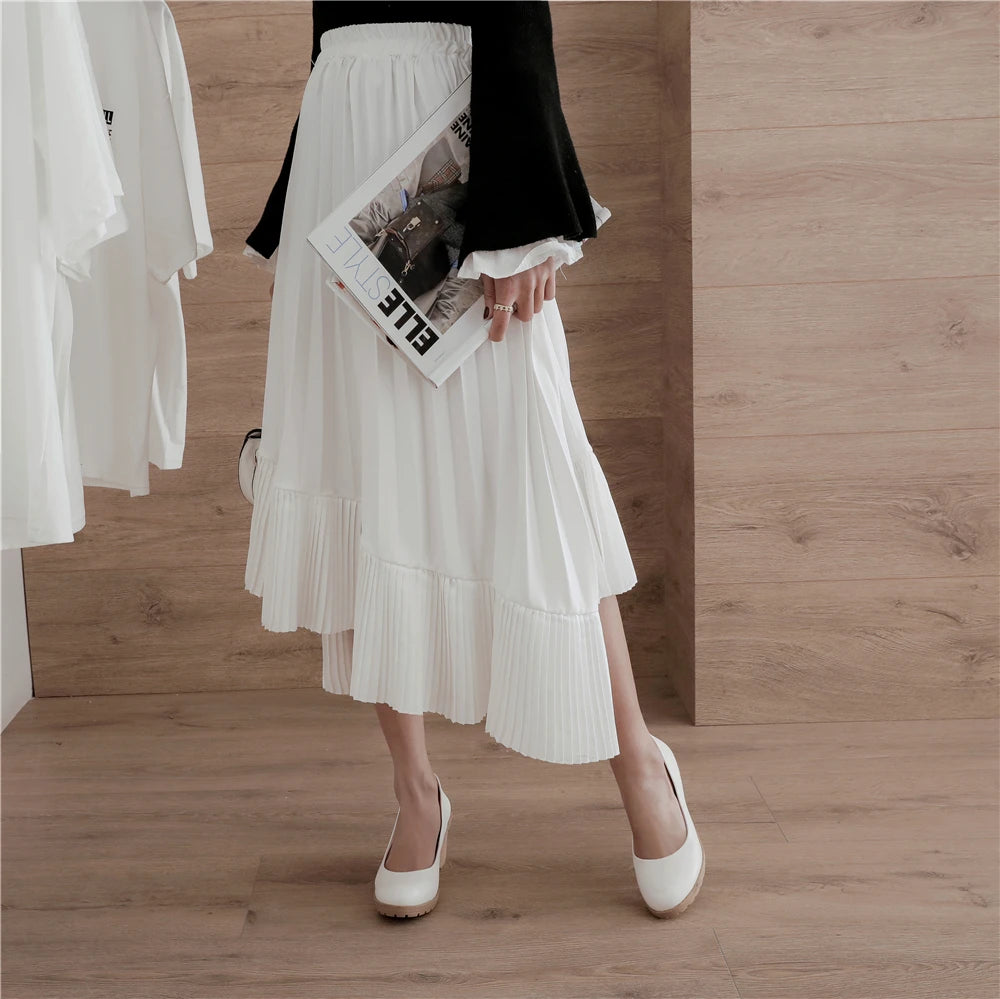 Diane Lockhart Keilabsatz Komfortabel - 7cm Absatz Weiß