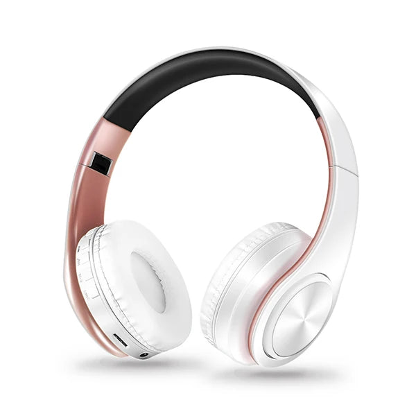 CATASSU Bluetooth Kopfhörer Over-Ear Stereo Drahtloses Headset Weiche Leder Ohrpolster Eingebautes Mikrofon für PC/Handy/TV