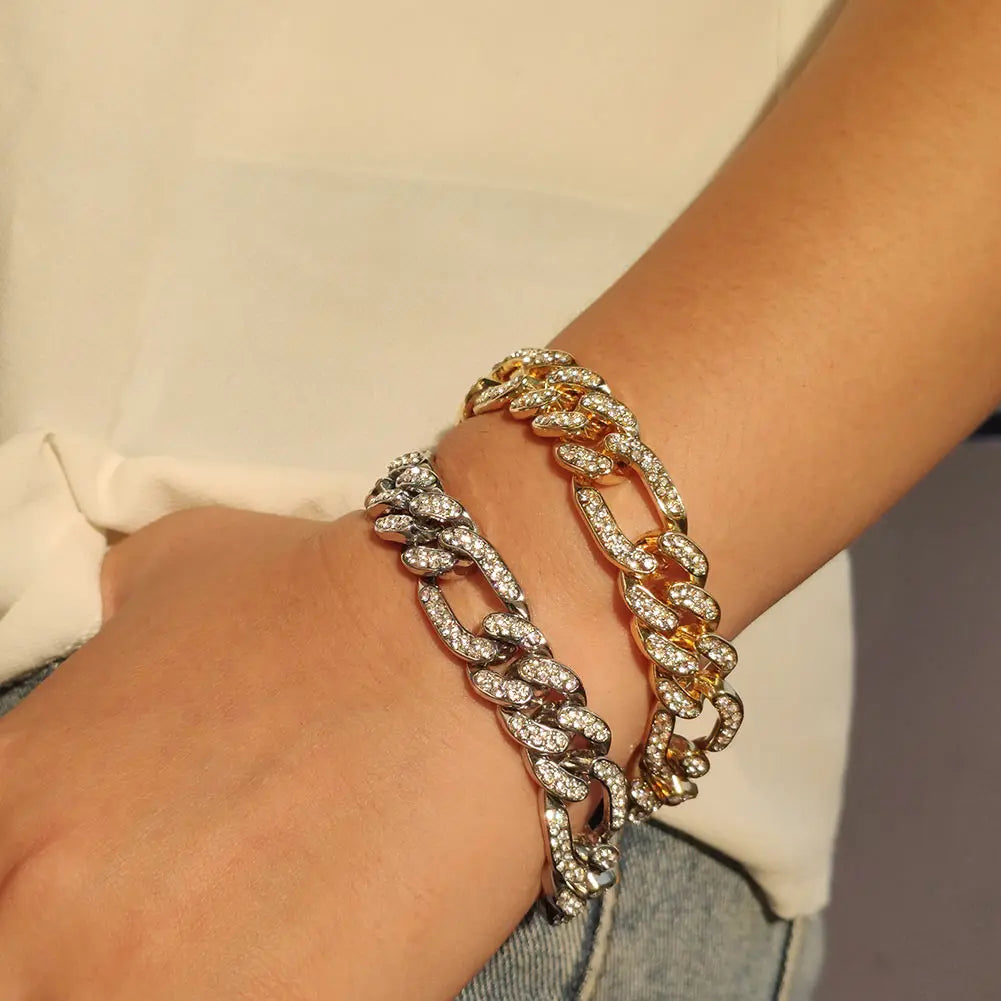 Luxus Voll Strass Große Tennis Kette Armbänder 2025 - Frauen Männer Fashion Bling - Iced Out Quadrat Kristall Armband Hand Schmuck Premium