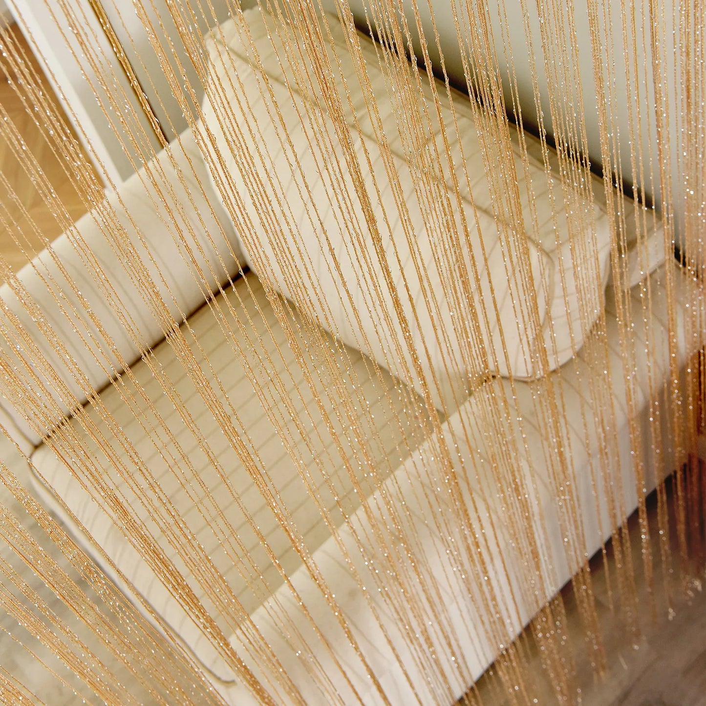 String Vorhang Volant Glänzend - 1 Panel, 140x250cm