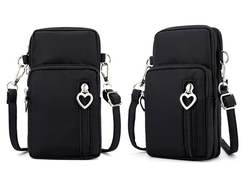 Premium Crossbody Taschen Damen Wasserdicht Nylon - Multifunktional Casual Kleine Tasche - Handy Hülle Sport