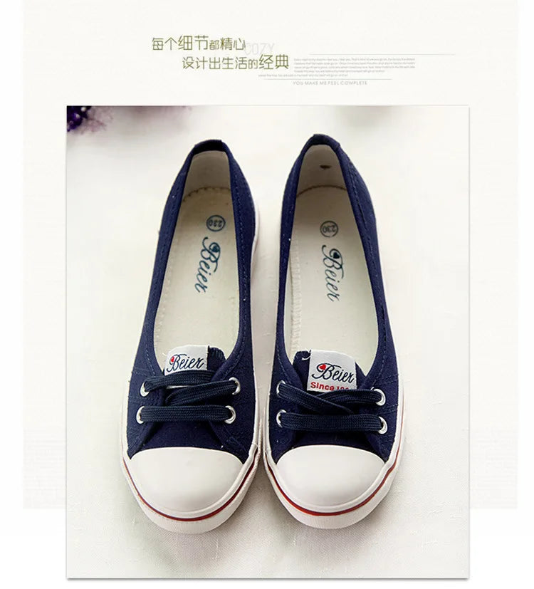 Women Shoes Fashion Comfortable Sports Sneakers Female Flats Trend Breathable Casual Canvas Shallow Shoes Women's Sneakersisd34