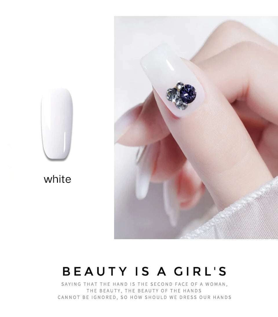 Gel de unghii 2025: 30ml acrilic dur, transparent - Colecție UV LED