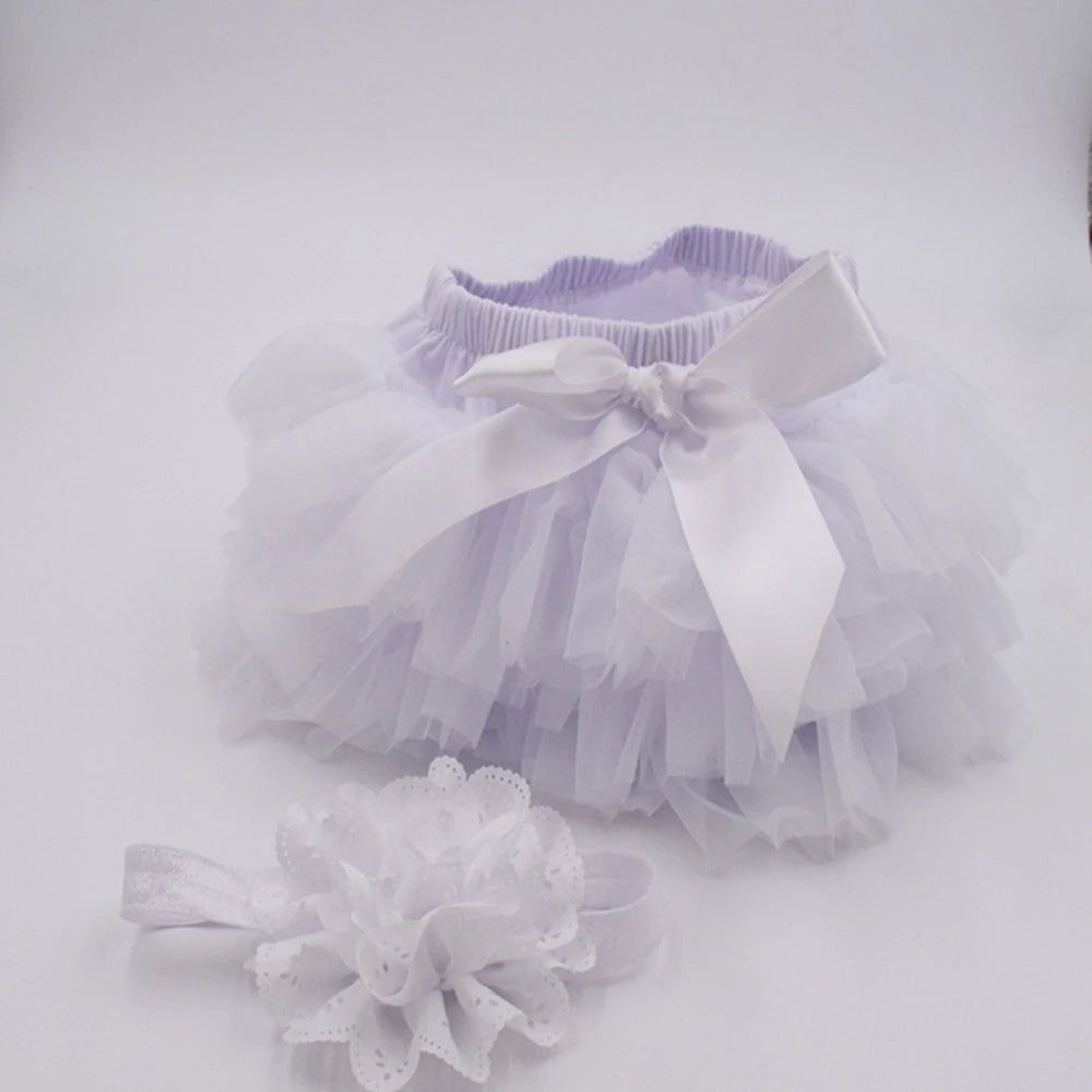 Baby-Tutu-Set 2025: Tulle-Bloomers Regenbogen-Rock - Newborn Fashion Collection