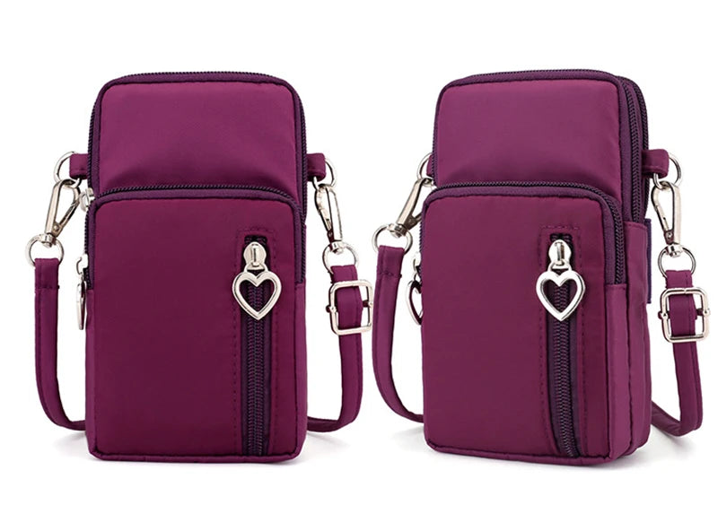 Premium Crossbody Taschen Damen Wasserdicht Nylon - Multifunktional Casual Kleine Tasche - Handy Hülle Sport