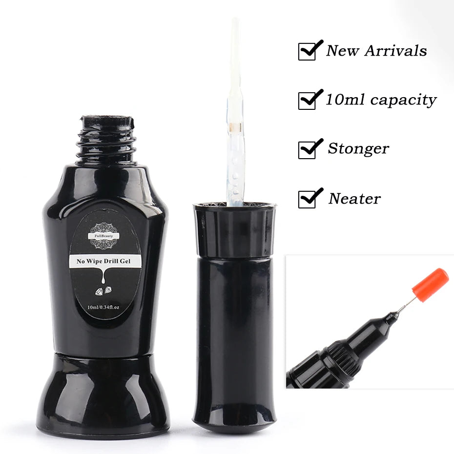 Starker Nagel Kleber Super Klebrig Klebstoff UV Gel Nagellack Für Strass Kristall Edelsteine Schmuck DIY Maniküre Nagel Kunst Werkzeuge LY1826