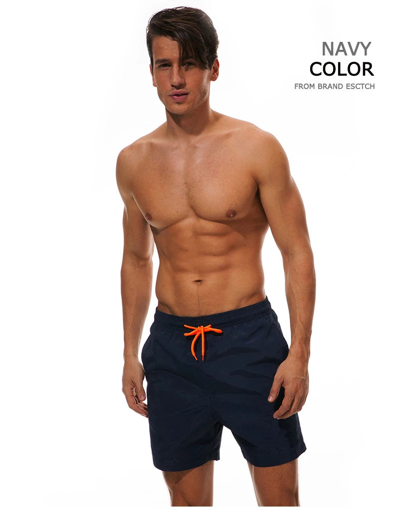 Herren-Badehose 2025: ESCATCH Man Swimwear Swim Shorts Trunks Beach Board Shorts - Swimming Pants Swimsuits Mens Running Sports Surffing Shorts Collection