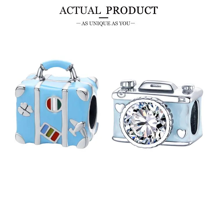 WOSTU 925 Sterling Silver femei băieți fete Pet cameră albină farmec cafea buburuză mărgele se potrivesc DIY brățară originală pandantive bijuterii