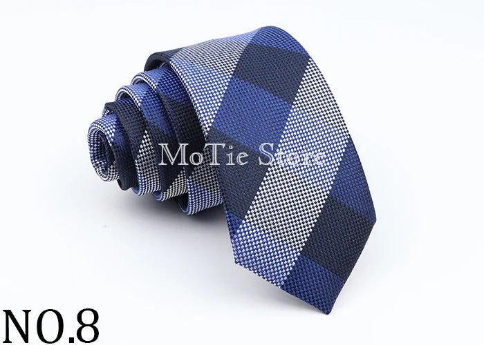 Neue Jacquard-Schottenkrawatte für Männer - Klassische 6cm-Krawatte für Hochzeit, Geschäft und Suit